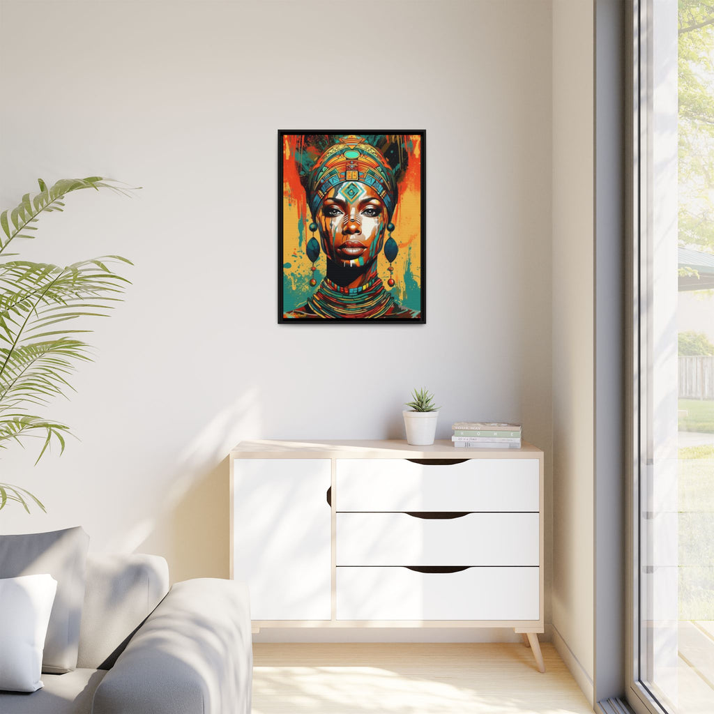 REGAL GAZE: QUEEN OF THE AFRICAN CANVAS