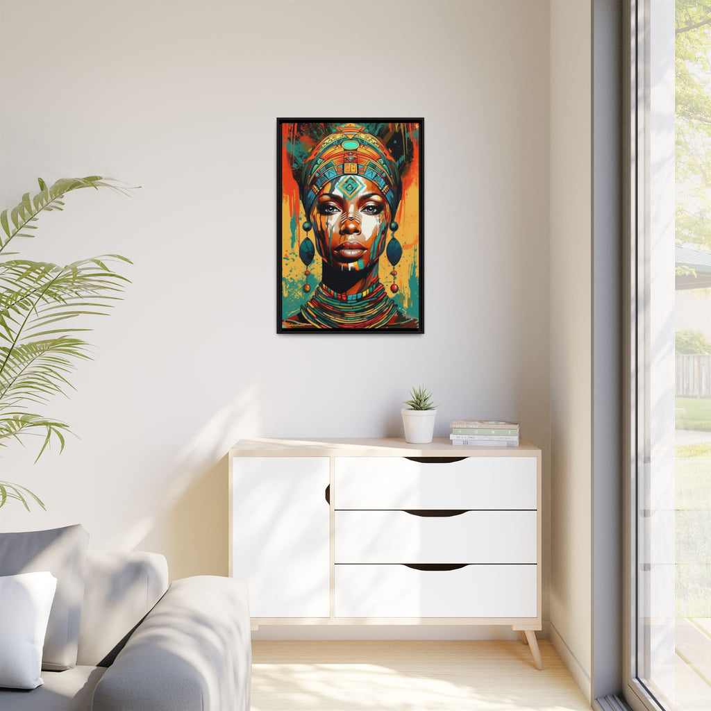 REGAL GAZE: QUEEN OF THE AFRICAN CANVAS