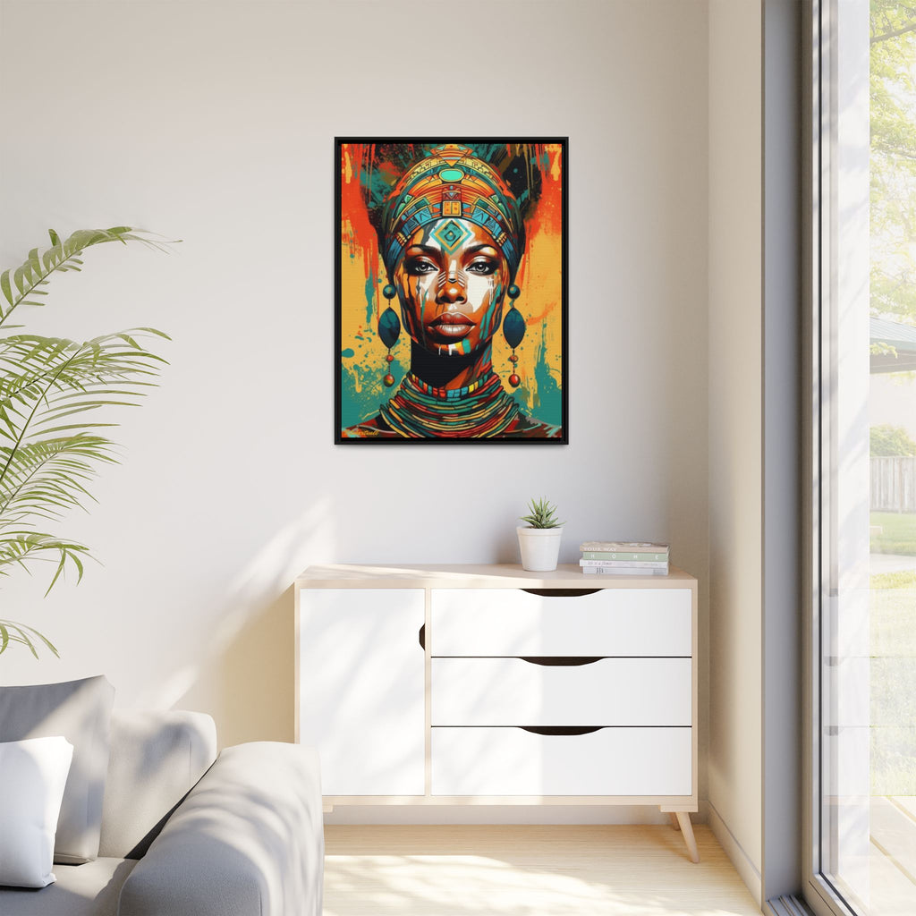REGAL GAZE: QUEEN OF THE AFRICAN CANVAS