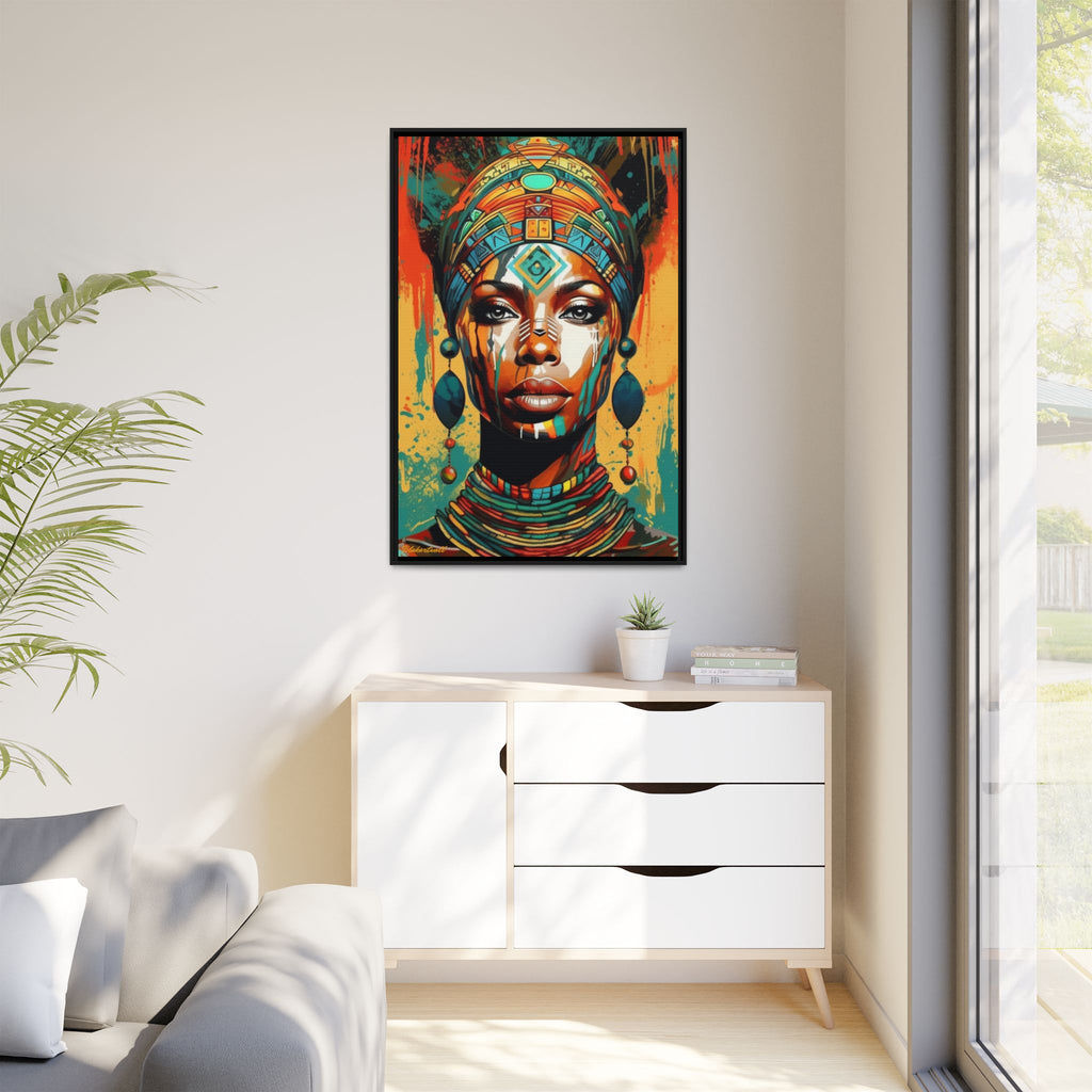 REGAL GAZE: QUEEN OF THE AFRICAN CANVAS
