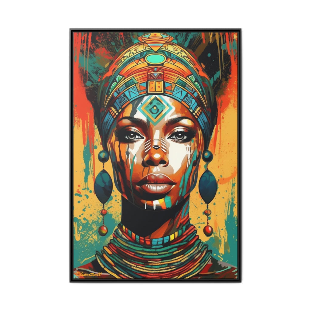 REGAL GAZE: QUEEN OF THE AFRICAN CANVAS
